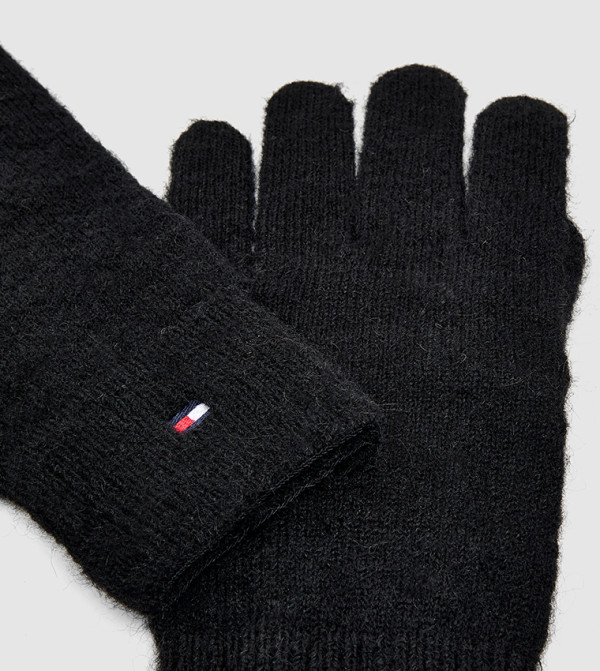 تومي هيلفيغر  قفازات - أسود Knit