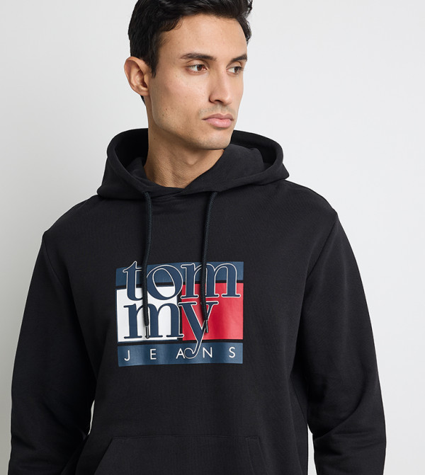 Tommy Jeans  Hoodies - Black Hoodies