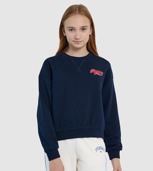 تومي هيلفيغر  varsity-graphics - كحلي مزرق  بلوزات