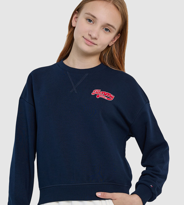 تومي هيلفيغر  varsity-graphics - كحلي مزرق  بلوزات