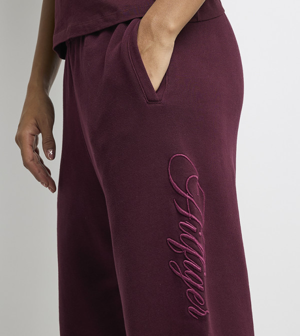 Tommy Hilfiger  Clothing - Burgundy Sweatpants