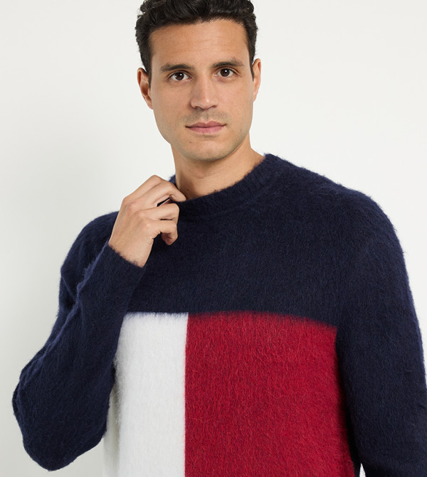 Tommy Hilfiger  Sweaters - Navy Round Neck Sweaters