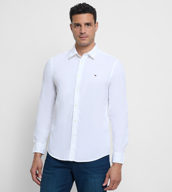 تومي هيلفيغر  قمصان - أبيض Long Sleeves
