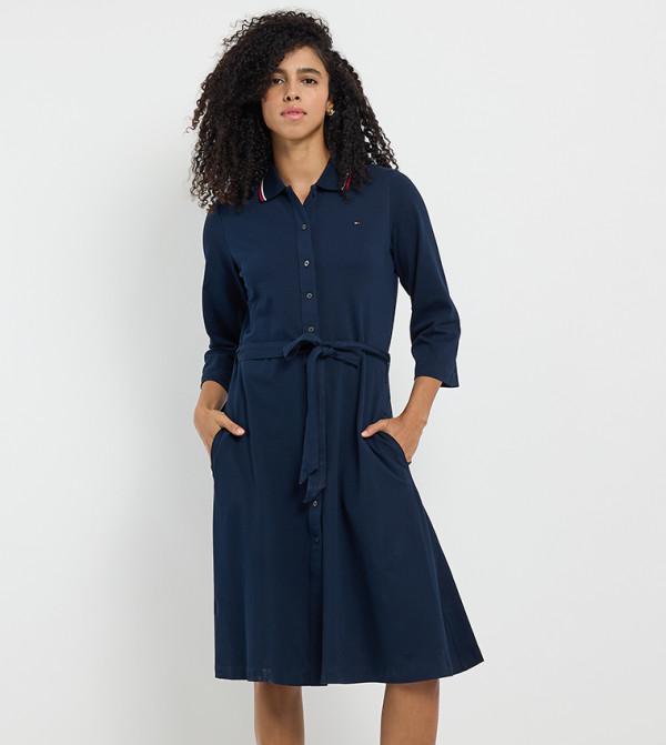 Tommy Hilfiger  Shirt & T-Shirt Dresses - Navy Shirt & T-Shirt Dresses