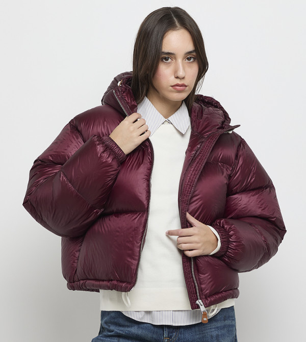 Tommy Hilfiger  Jackets & Coats - Burgundy Puffer & Quilted Jackets