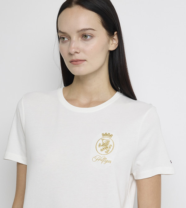 تومي هيلفيغر تيشيرتات - أبيض Short Sleeve T-Shirts