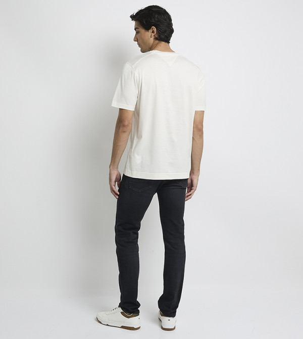 Tommy Hilfiger  Clothing - Yellow Round Neck T-Shirts