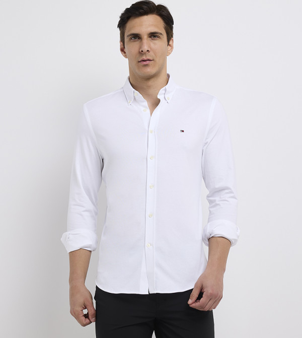 تومي هيلفيغر  قمصان - أبيض Long Sleeves