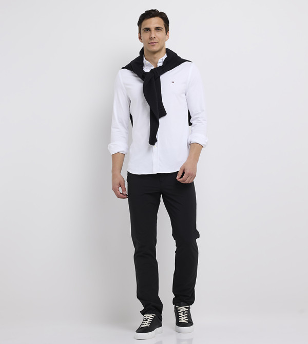 تومي هيلفيغر  قمصان - أبيض Long Sleeves