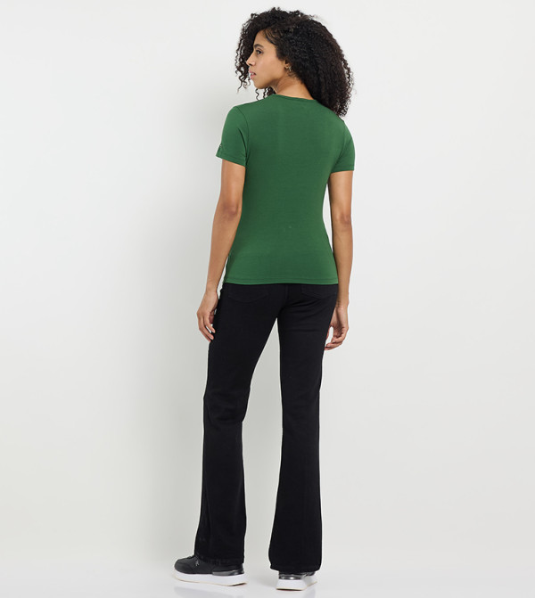Tommy Hilfiger  T-Shirts - Green Short Sleeve T-Shirts