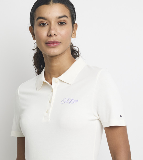 Tommy Hilfiger  Polo T-Shirts - White Polo T-shirts