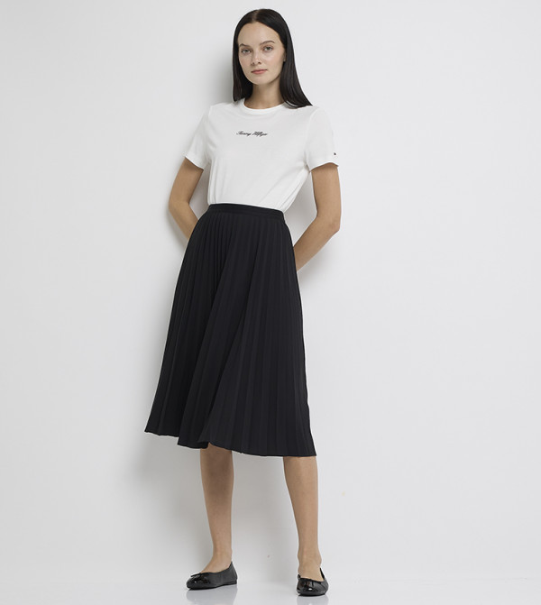 تومي هيلفيغر  تنانير - أسود Midi Skirts