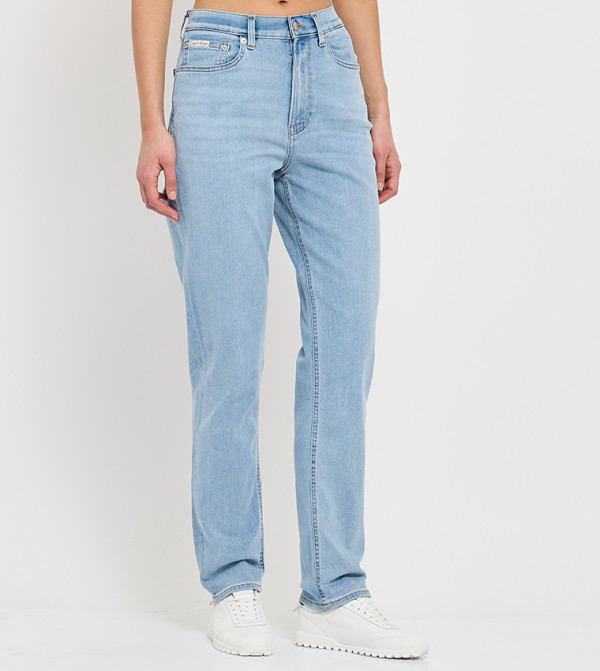 كالفين كلاين  جينز استايل موم - أزرق Mom Jeans