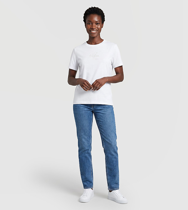 كالفن كلاين جينز  تيشيرتات  كم قصير  - أبيض Short Sleeve T-Shirts