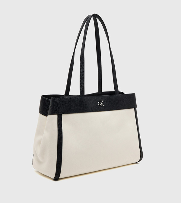 Calvin Klein Calvin Klein - Cream Tote Bags