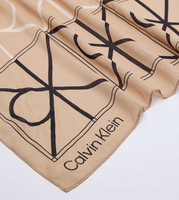 كالفين كلاين  أوشحة - بيج Woven Scarves