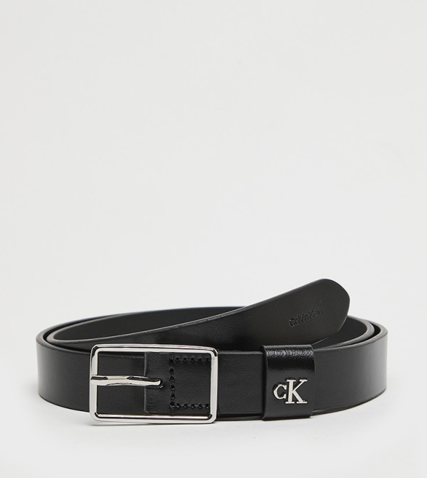 كالفين كلاين  أحزمة - أسود Leather Belts