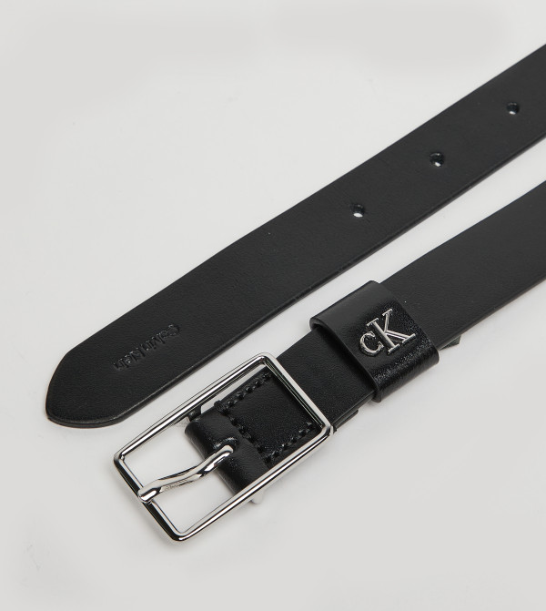 كالفين كلاين  أحزمة - أسود Leather Belts