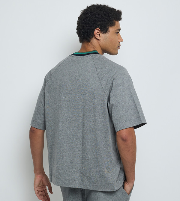 كالفن كلاين جينز كالفن كلاين جينز - رمادي Round Neck T-Shirts