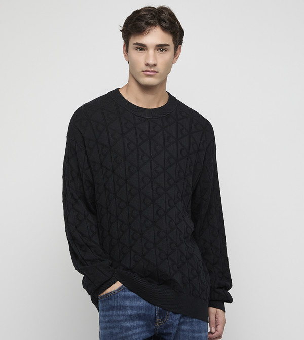 Calvin Klein Jeans  Sweaters & Cardigans - Black Round Neck Sweaters