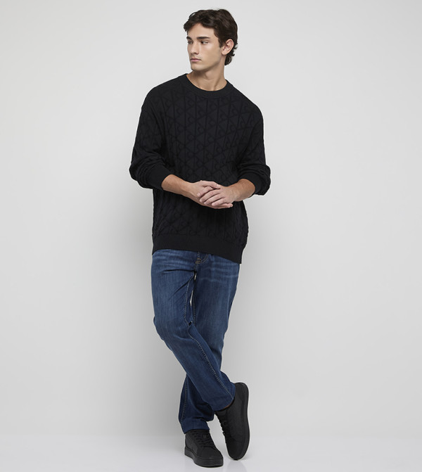 Calvin Klein Jeans  Sweaters & Cardigans - Black Round Neck Sweaters