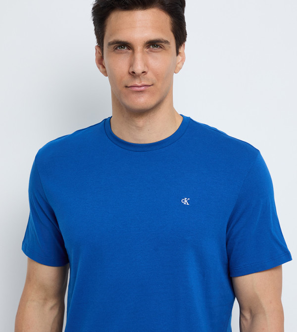 كالفن كلاين جينز كالفن كلاين جينز - أزرق Round Neck T-Shirts