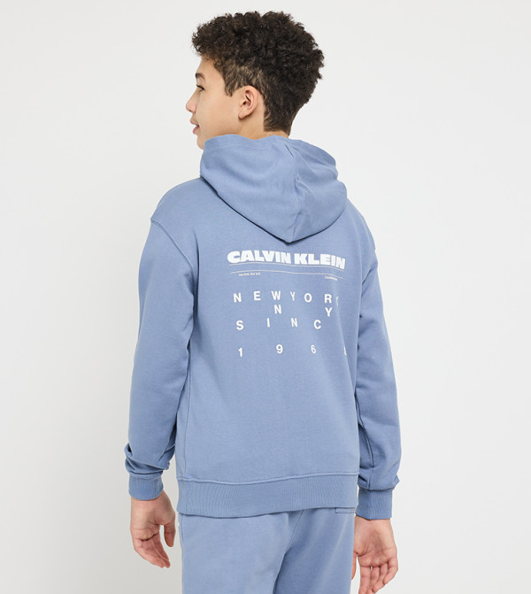 Calvin Klein Jeans  Hoodies & Jackets - Blue Hoodies