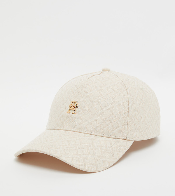 Tommy Hilfiger  Baseball Caps - Cream Leather Belts