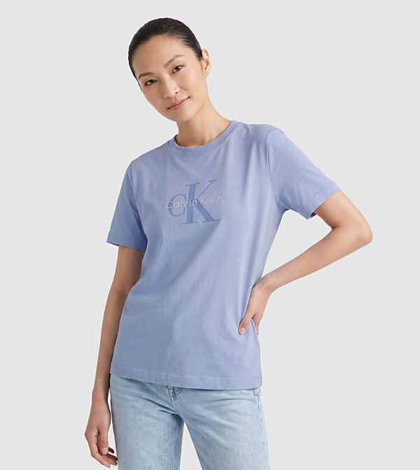 كالفين كلاين تيشيرتات - أزرق Short Sleeve T-Shirts
