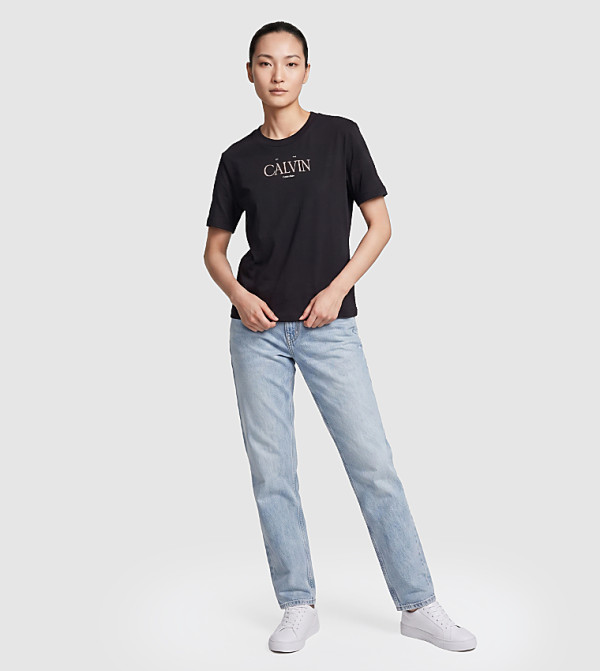 كالفين كلاين  تيشيرتات  كم قصير  - أسود Short Sleeve T-Shirts