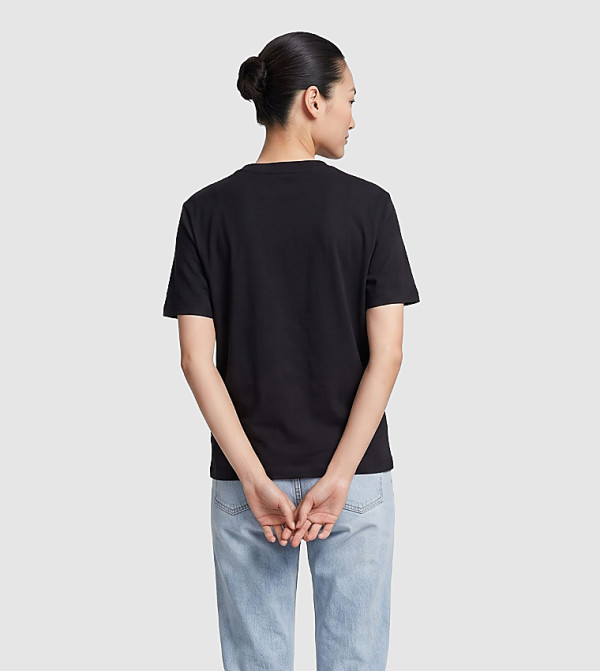 كالفين كلاين  تيشيرتات  كم قصير  - أسود Short Sleeve T-Shirts