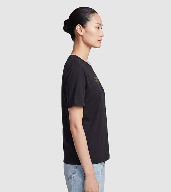 كالفين كلاين  تيشيرتات  كم قصير  - أسود Short Sleeve T-Shirts