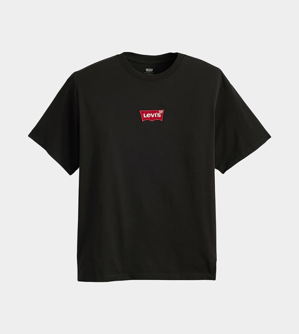 Levi's  Clothing - Black Round Neck T-Shirts