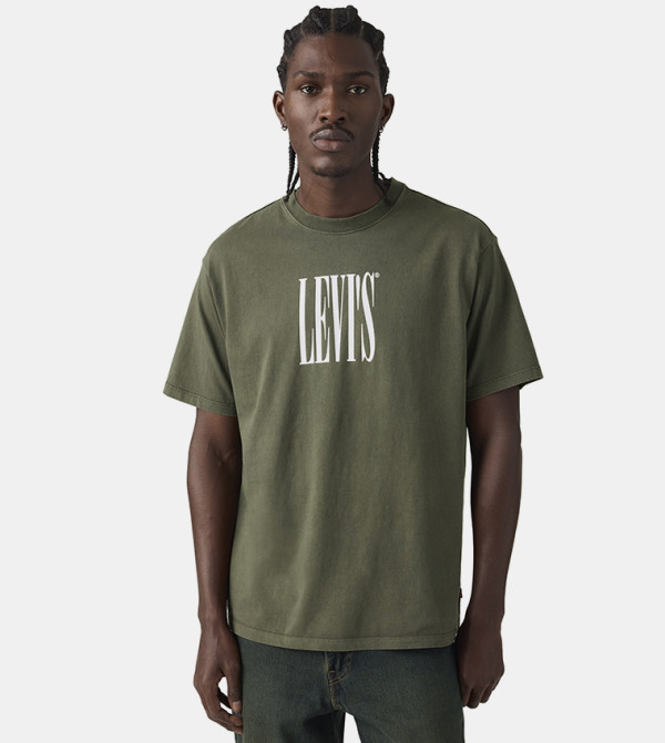 Levi's Levi's - Green Round Neck T-Shirts