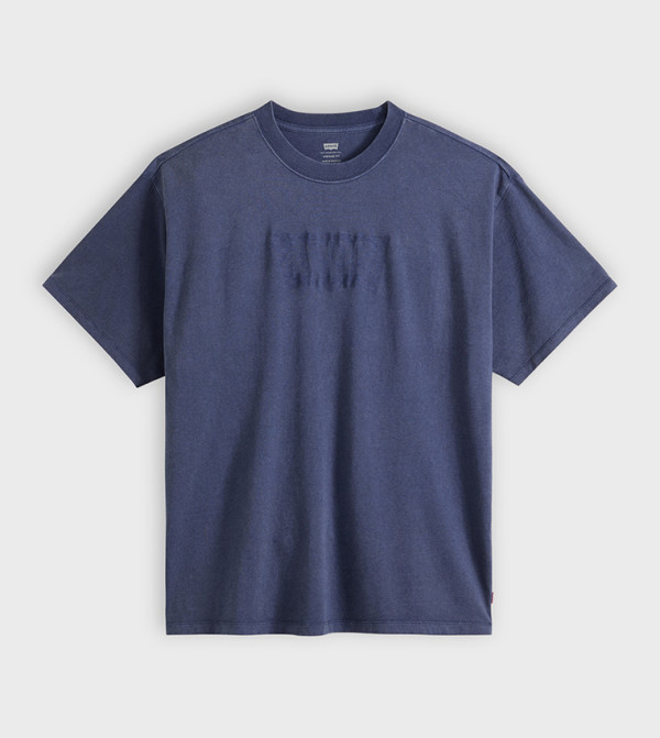 ليفايز ملابس - أزرق Round Neck T-Shirts