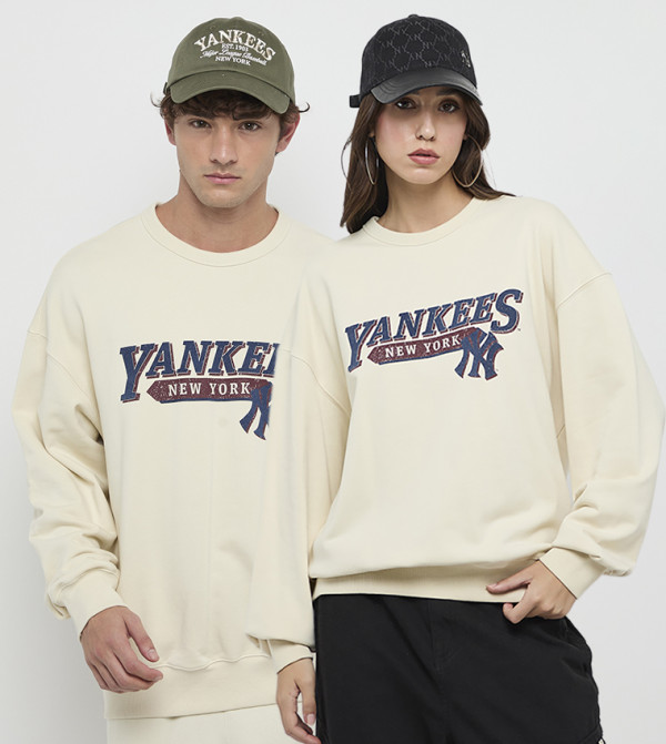 MLB  Hoodies & Sweatshirts - Cream Sweatshirts