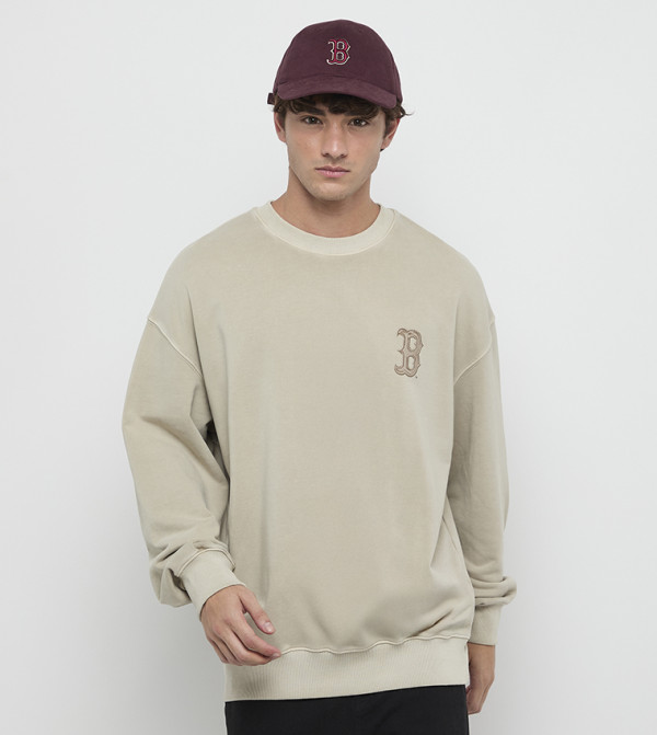 MLB  Hoodies & Sweatshirts - Beige Sweatshirts