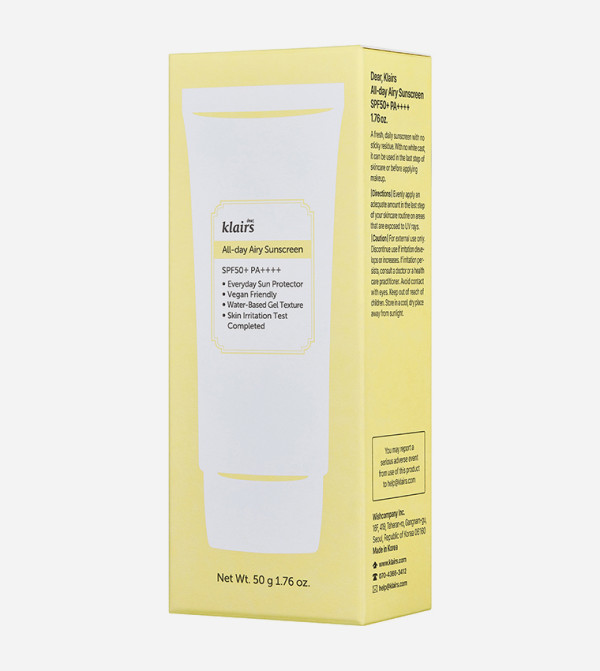 Dear, Klairs  Suncare & Tanning - Transparent SUN PROTECTION & TANNING