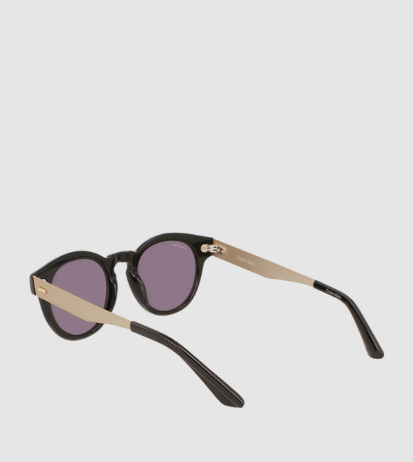 كالفين كلاين  نظارات شمسية دائرية - أسود Round Sunglasses