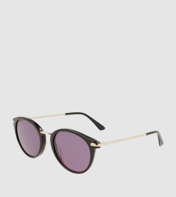 كالفين كلاين  نظارات شمسية دائرية - أسود Round Sunglasses