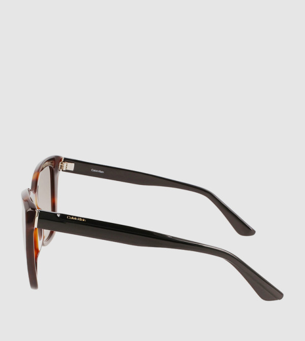 Calvin Klein  Square Sunglasses - Brown Square Sunglasses
