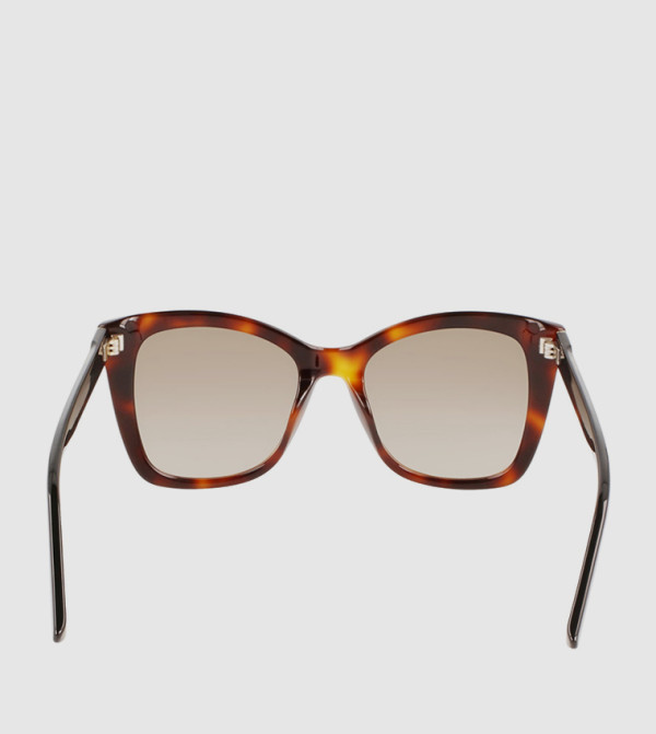 Calvin Klein  Square Sunglasses - Brown Square Sunglasses