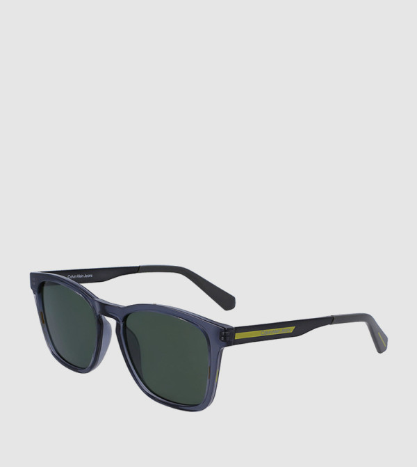 كالفن كلاين جينز  نظارات شمسية مربعة - رمادي Square Sunglasses