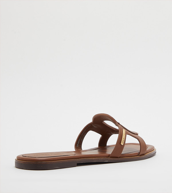 Charles & Keith  Flat Sandals - Brown Flat Sandals
