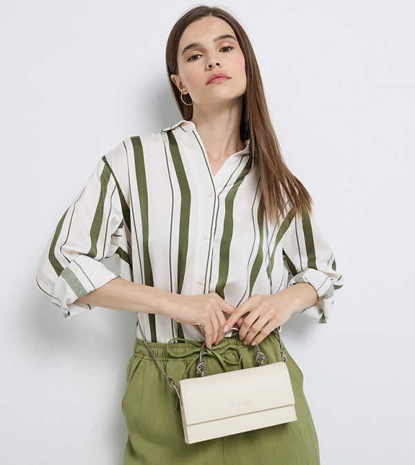 Charles & Keith  - Cream Handheld Bags