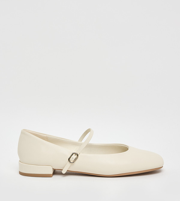 Charles & Keith  Mary Janes - Chalk Mary Janes