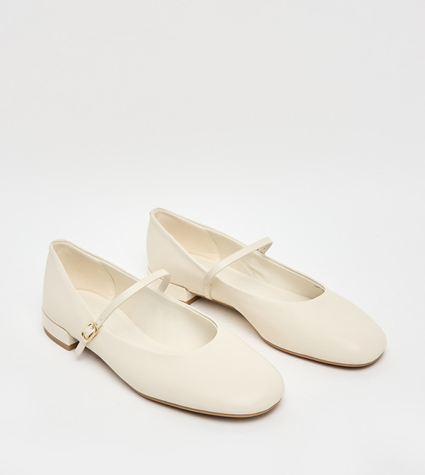 Charles & Keith  Mary Janes - Chalk Mary Janes