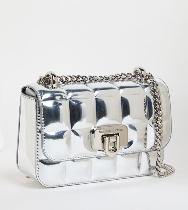 Charles & Keith - Silver Cross Body Bags