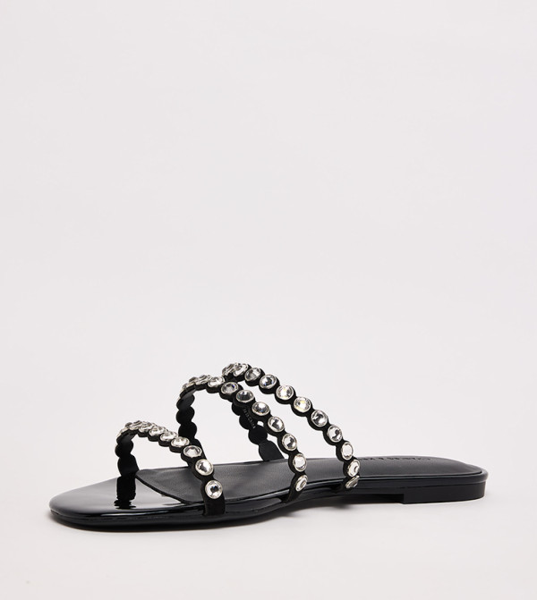 تشارلز آند كيث تشارلز آند كيث - أسود Flat Sandals