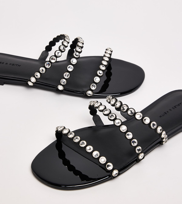 تشارلز آند كيث تشارلز آند كيث - أسود Flat Sandals